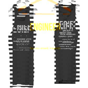 Ingeniero Sustantivo Definición Engineering T Camiseta sin mangas - Regaloses