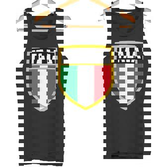 Italia Escudo Logo Parche Italia Bandera Italiana Insignia Camiseta sin mangas - Regaloses