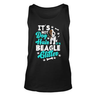 It's Not Dog Hair It's Beagle Glitter Beagle Owner Tank Top | Mazezy