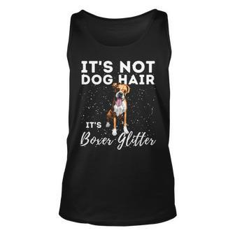 It's Not Dog Hair It's Boxer Glitter German Boxer Dog Owner Tank Top | Mazezy