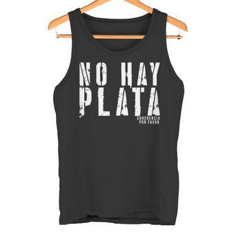 Javier Milei No Hay Plata Tank Top - Geschenkecke