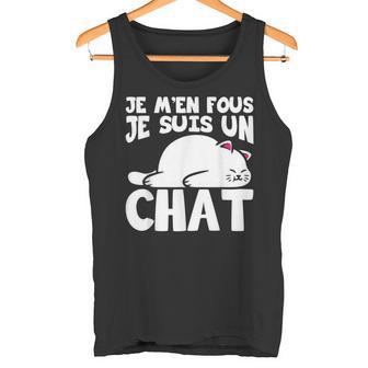 Je M'en Fous Je Suis Un Chat Humour Blague Animal Cadeau Débardeur e - Cadeauxyz