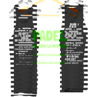 Jugar Al Pádel Mejora La Memoria Escrita Padel Divertida Camiseta sin mangas - Regaloses
