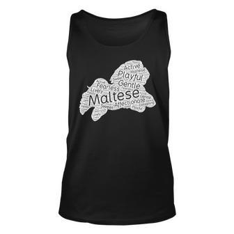 Jumping Maltese With Character Traits Of The Dog Breed Tank Top | Mazezy