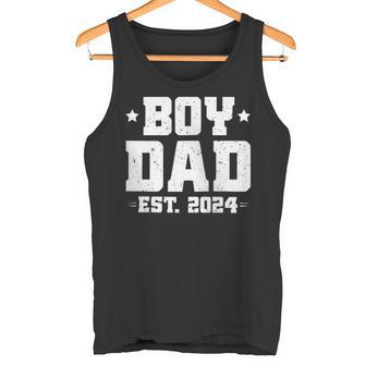 Junge Papa Est 2024 Gefördert Um Papa Zu Werden Neuerateratertag Kapuzenjacke Tank Top - Geschenkecke