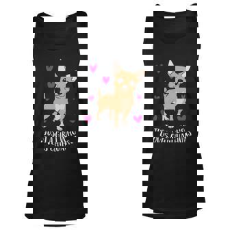 Just A Girl Who Loves Chihuahuas Cute Chihuahua Dog Girl Tank Top | Mazezy