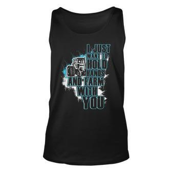 I Just Want To Hold Hand And Farm With You Tank Top | Mazezy DE