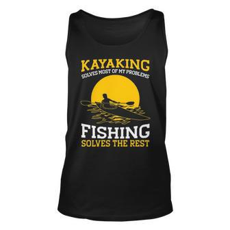 Kayaking Canoeing Kayak Angler Fishing Tank Top | Mazezy