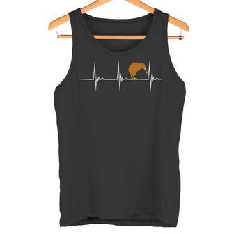 Kiwi Bird Kiwivogel Heartbeat Ecg Pulse New Zealand Tank Top - Geschenkecke