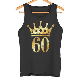 Krone Nummer 60 Antik Goldgelb 60 Geburtstag Tank Top - Geschenkecke