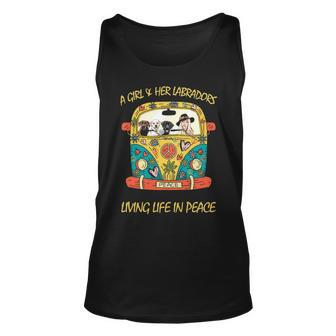 Labrador Living Life In Peace Tank Top | Mazezy