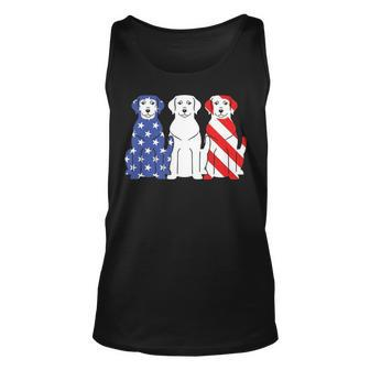 Labrador Retriever American Flag 4Th Of July Dog Graphic Tank Top | Mazezy
