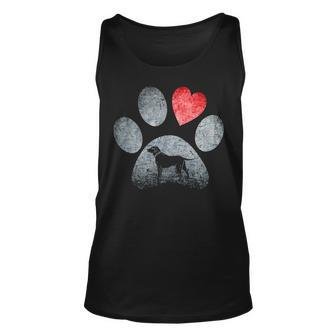 Labrador Retriever Paws Dog Lovers Red Heart Pet Tank Top | Mazezy