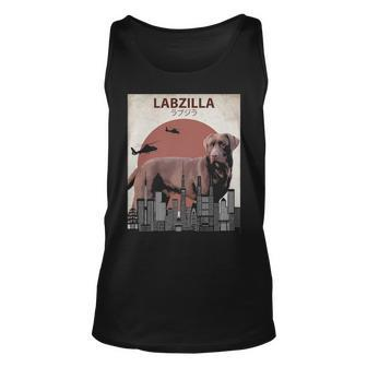 Labzilla Chocolate Labrador Retriever Lab Dog Tank Top | Mazezy