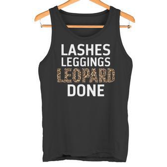 Lashes Leggings Leopard Done Lustiges Herbst Herbst Damen Tank Top - Seseable