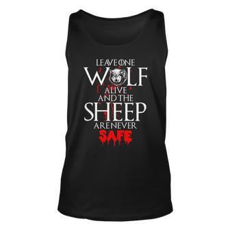 Leavee Wolf Alive And The Sheep Are Never Safe Tank Top | Mazezy