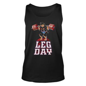 Leg Day Rottweiler Weight Lifting Squat Gym Tank Top | Mazezy