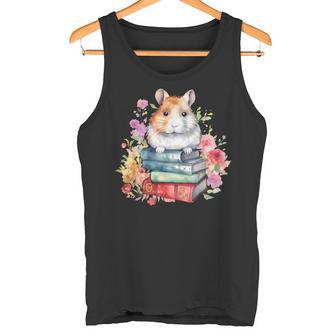 Lesebücher Buchliebhaber Hamster Und Aquarell Bücher Tank Top - Geschenkecke