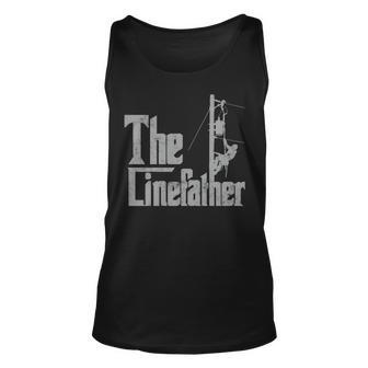 The Linefather Father’S Day Lineman Father Tank Top | Mazezy