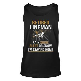 Lineman Retirement Tank Top | Mazezy