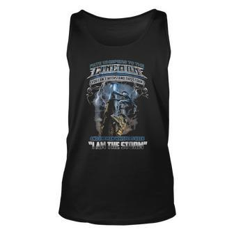 Lineman Whispers Back Fate I Am A Storm Tank Top | Mazezy