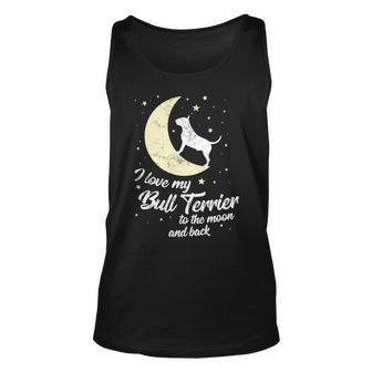 I Love My Bull Terrier To The Moon And Back Tank Top | Mazezy DE