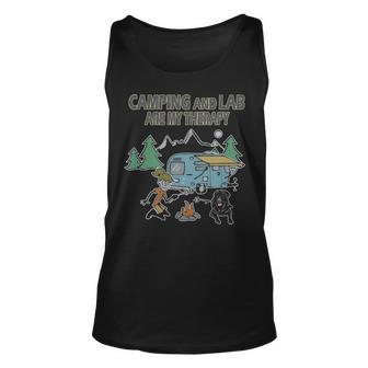 Love Camping Labrador Retriever Tank Top | Mazezy