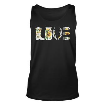Love Hunting With Flower T Tank Top | Mazezy