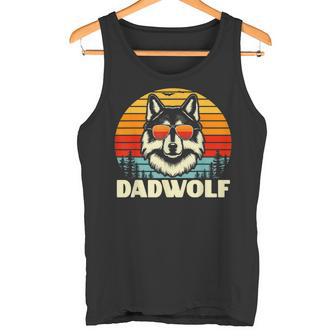 Lustige Geschenkeidee Papa Dadatertagater Wolf Dadwolf Tank Top - Geschenkecke