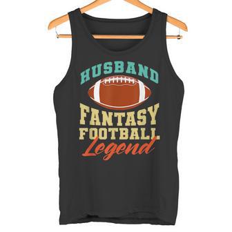 Lustiger Ehemann Papa Fantasy Football Legend Tank Top - Geschenkecke