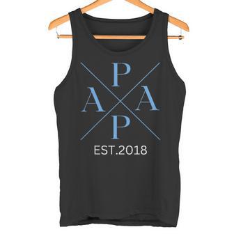 Lustiger Papa Est 2018 Papa Seit 2018 Papa Geburtsjahr 2018 Tank Top - Geschenkecke