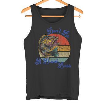 Lustiger Sei Nicht Dämlich Bass Fisch Papa Humor Tank Top - Geschenkecke