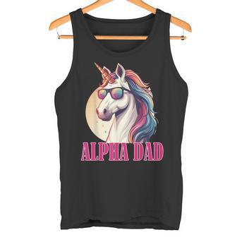 Lustiges Einhorn Papa Laufey Männeratertag Weihnachten Ehemann Tank Top - Geschenkecke