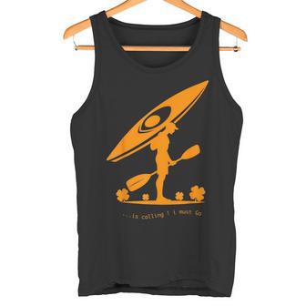 Lustiges Kajak Is Calling I Must Go Paddeln Für Papa Tank Top - Geschenkecke