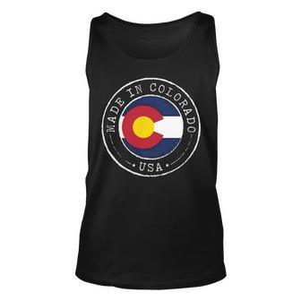 Made In Colorado State Flag Co Tank Top | Mazezy