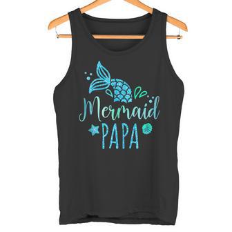 Meerjungfrau Papa Familie Matching Geburtstag Männer Meerjungfrau Squad Tank Top - Geschenkecke