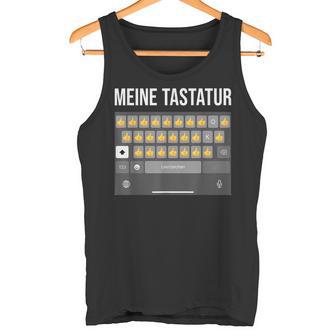 Meine Tastatur Daumen HochAter Papa Nachricht Dad Message Tank Top - Geschenkecke