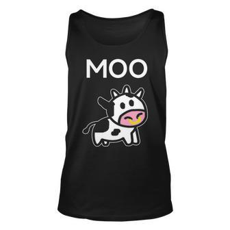 Moo Cow Farmer Cow For Adults Kids Boys And Girls Tank Top | Mazezy