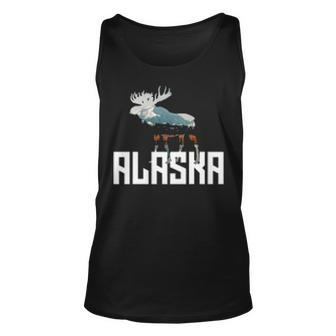 Moose Alaska Last Frontier Alaska Tank Top | Mazezy