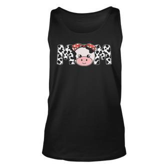 Mother Cow Mom Farming Birthday Matching Tank Top | Mazezy