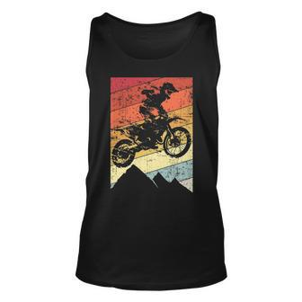 Motocross Bike Vintage Dirtbike Racing Retro Dirt Bike Tank Top | Mazezy