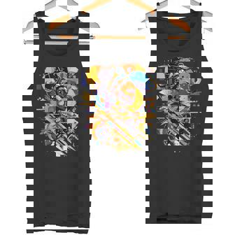 Mujer Negra Estilo Abstracto Arte Futurista Camiseta sin mangas - Regaloses