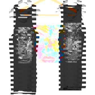 Mujeres Coloridas Flores Abstractas Arte Gráfico Arte Mujeres Camiseta sin mangas - Regaloses