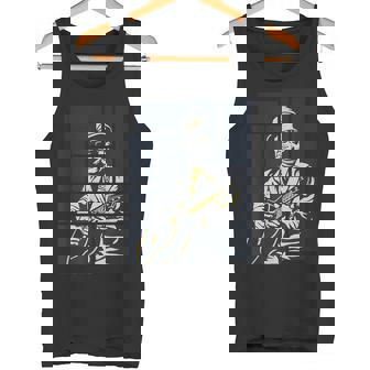 Música Retro Blues Hombre Toca Guitarra Jazz Camiseta sin mangas - Regaloses