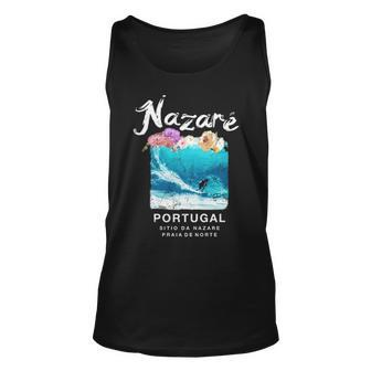 Nazare Portugal Big Wave Surfing Vintage Surf Tank Top | Mazezy DE