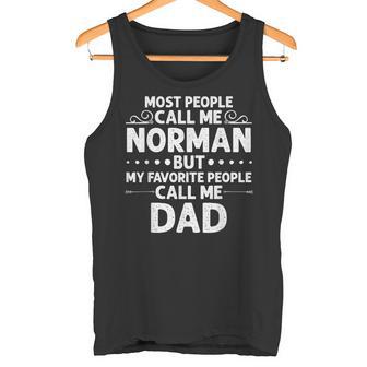 Norman Geschenk Name Lustigatertag Personalisiert Männer Papa Tank Top - Geschenkecke