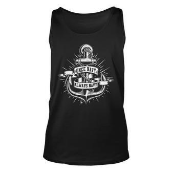 Once Navy Always Navy Tank Top | Mazezy