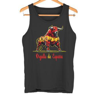 Orgullo De España Banderas Toro Español Pamplona Camiseta sin mangas - Regaloses