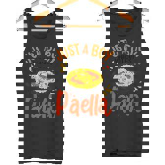 Paella Just A Boy Who Loves Paella Cocina Española Chicos Camiseta sin mangas - Regaloses