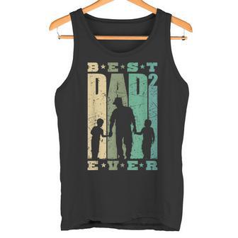 Papa 2 Söhne Dad Hoch 2 Zweifach Father S Tank Top - Geschenkecke